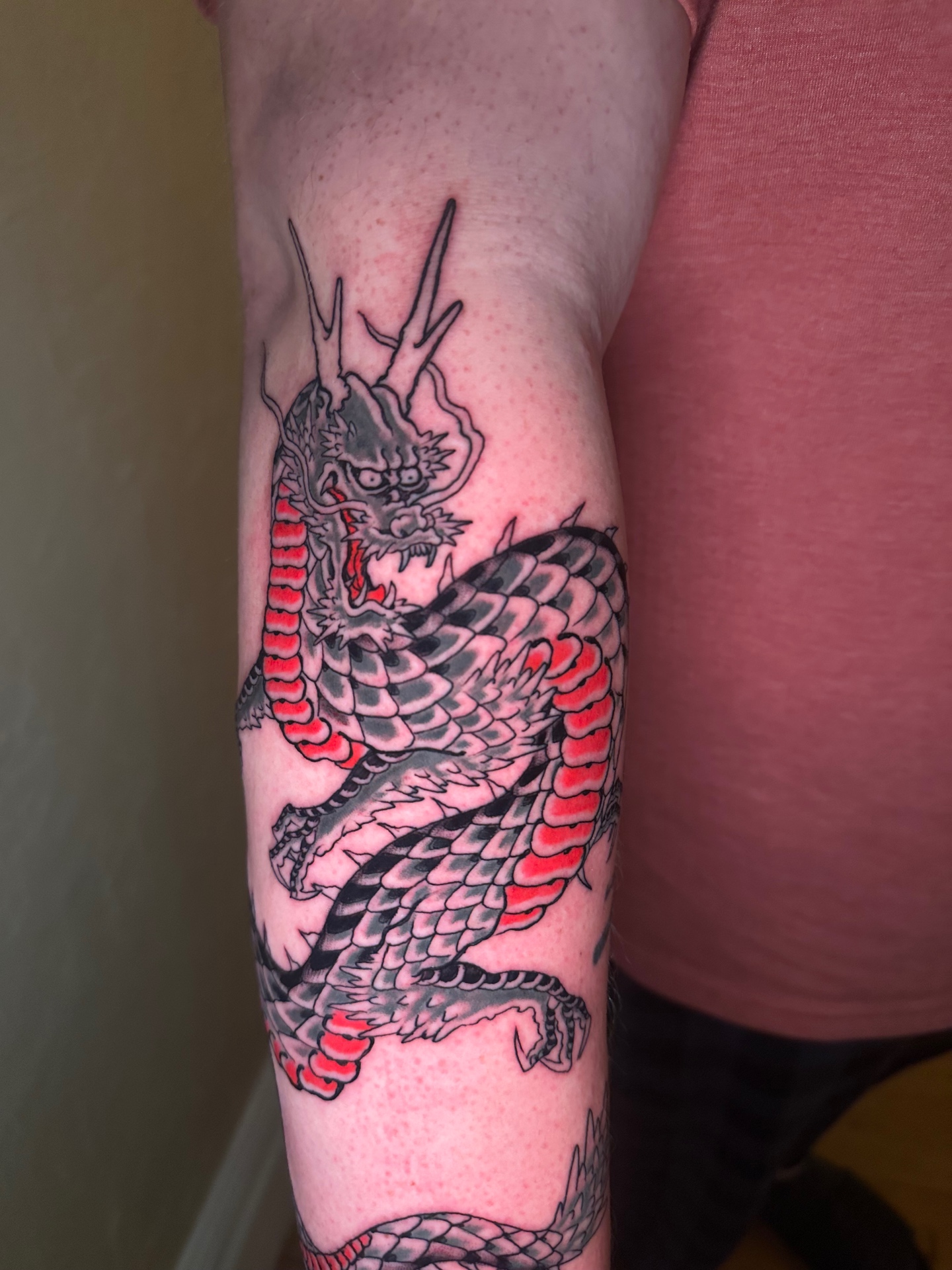 Tattoo work at Iron Maiden Tattoo