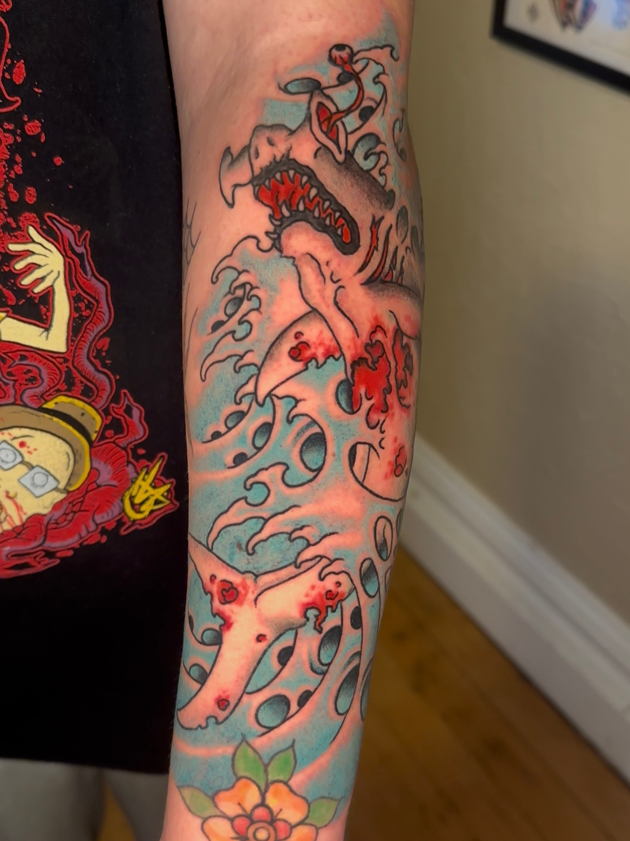 Tattoo work at Iron Maiden Tattoo